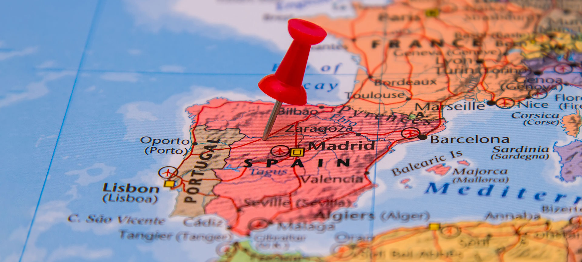 Destinos Mapa de España