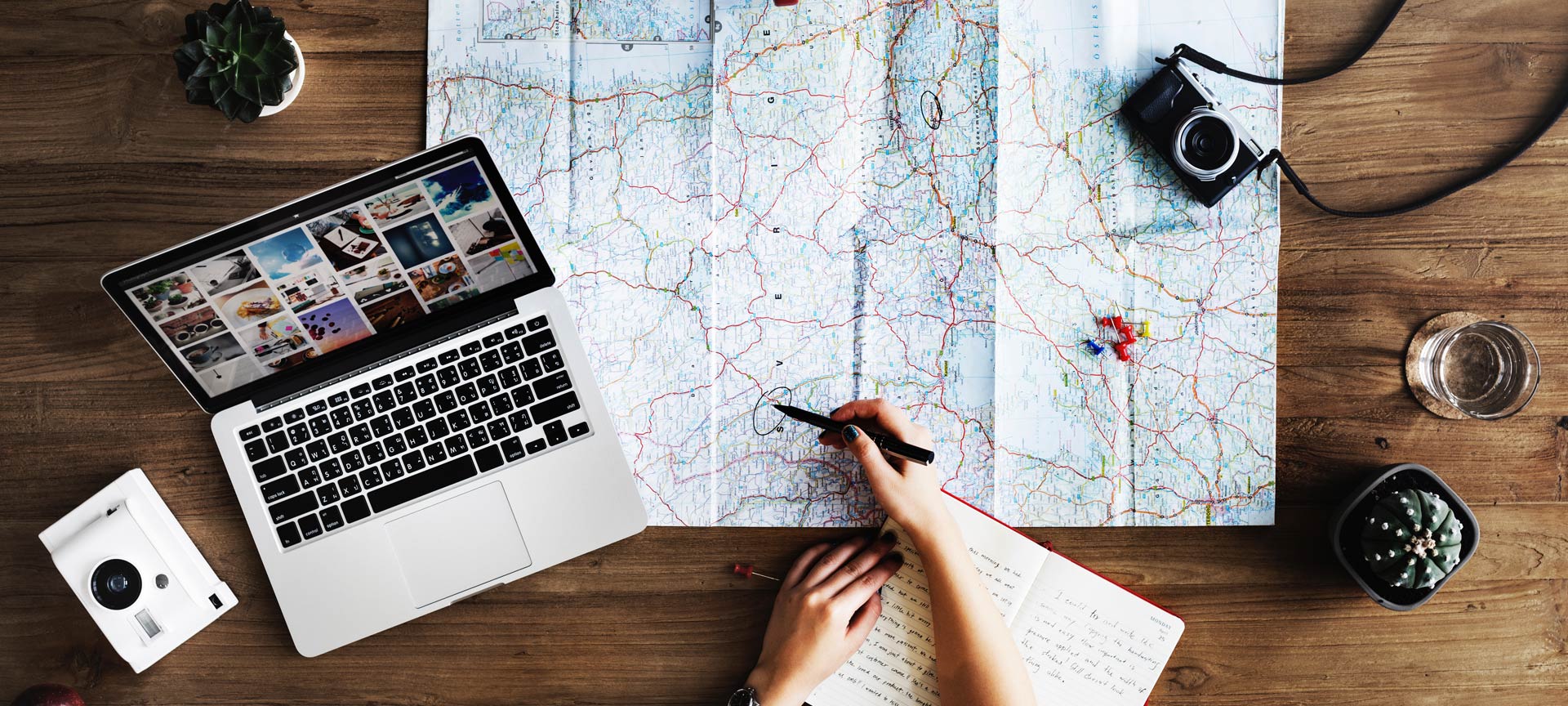 Ruta en un mapa Ruta en un mapa