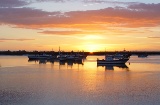 Vista dell'alba a Isla Cristina, Huelva