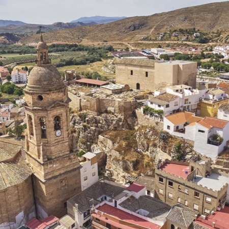 Gesamtansicht von Loja in Granada (Andalusien)