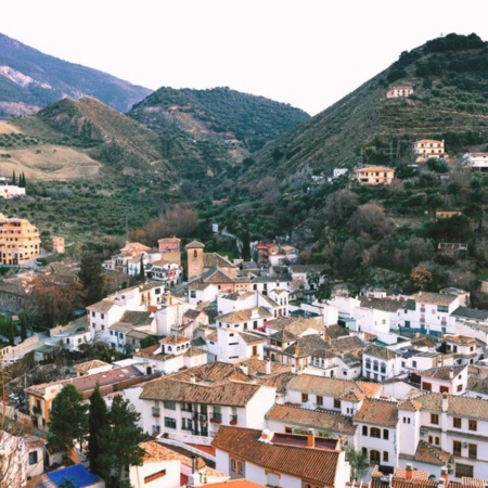 Vista de Monachil, en Granada (Andalucía)