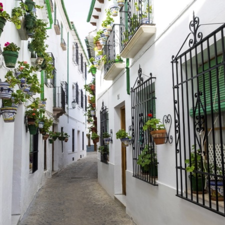 Architettura tradizionale e decorazione tipica di Priego de Córdoba (Cordova, Andalusia)