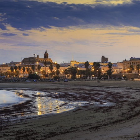 "Spiaggia di El Rompidillo, a Rota (Cadice, Andalusia) "