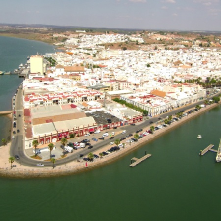 Veduta aerea di Ayamonte (Huelva)