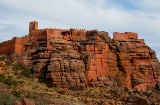Veduta generale del castello di Peracense a Teruel, Aragona