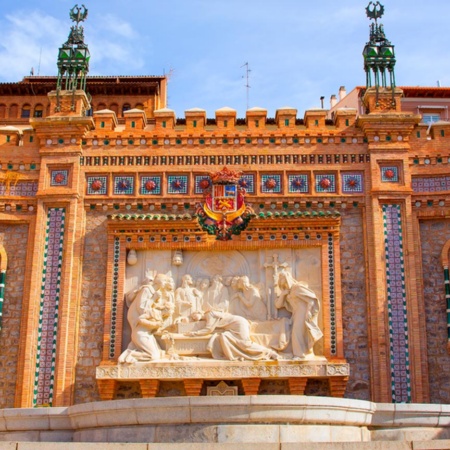 Stairway to the Fountain of Lovers in Teruel, Aragon