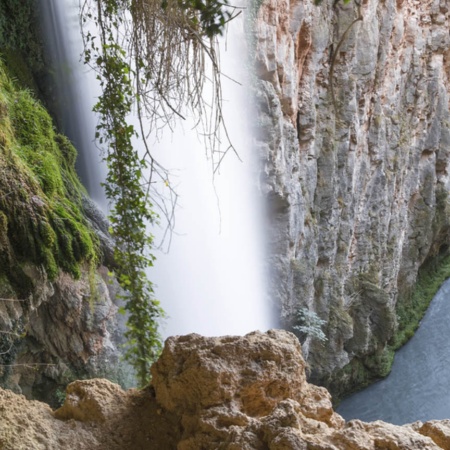 "La cascata Cola de Caballo del Monastero di Pietra, a Nuévalos (Saragozza, Aragona) "
