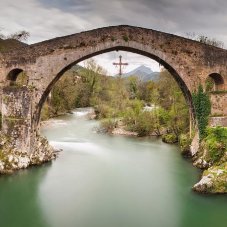 Ponte Romano sul fiume Sella. Cangas de Onís