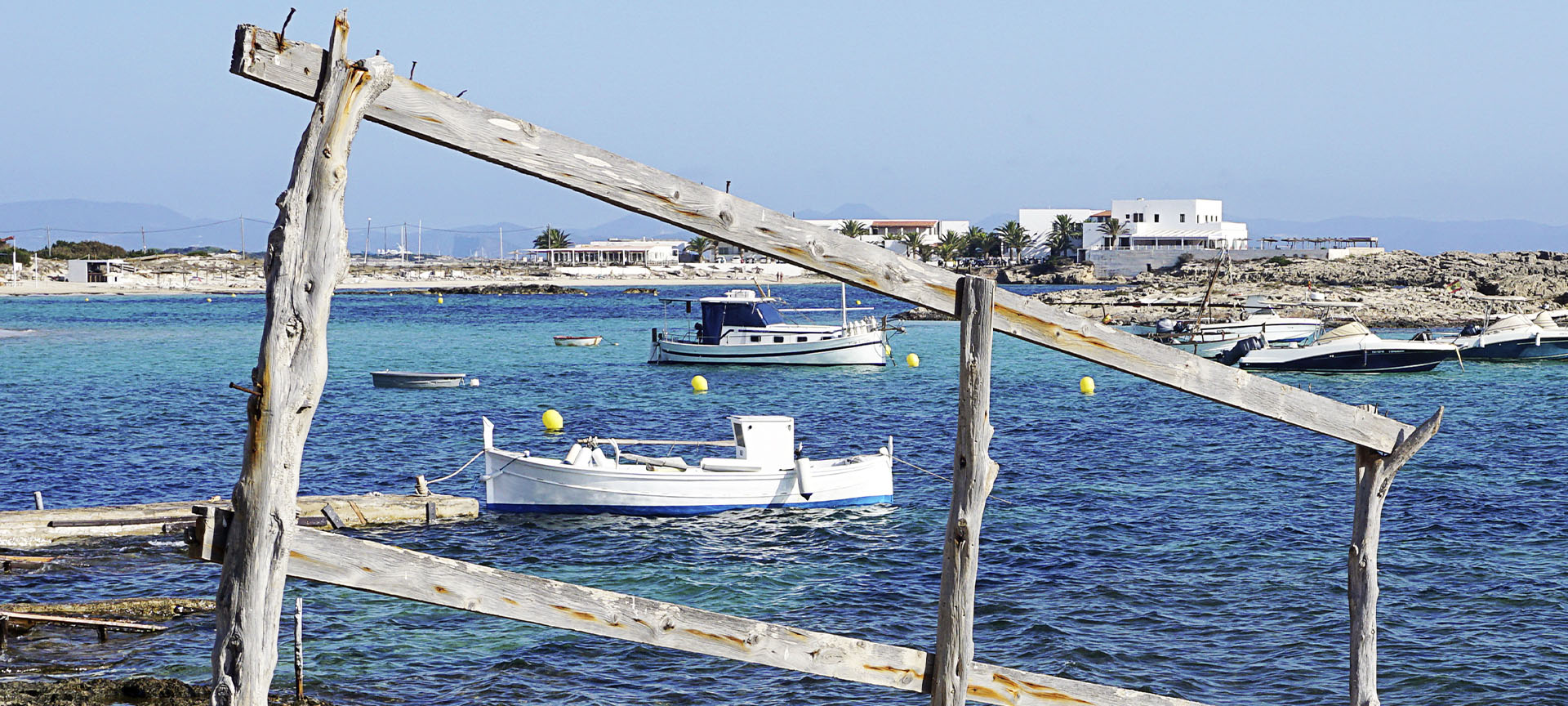 Es Pujols on the island of Formentera (Balearic Islands) Es Pujols on the island of Formentera (Balearic Islands)