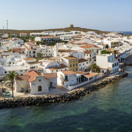 Vista de Fornells (Menorca, Islas Baleares)