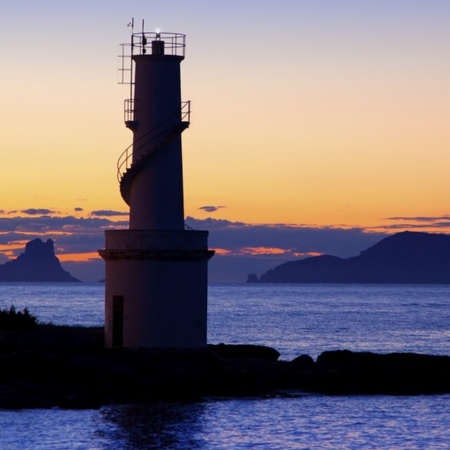 Leuchtturm La Savina auf Formentera (Balearen)