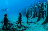 “Cruzando o Rubicón”, Jason deCaires Taylor. Museu Atlântico de Lanzarote