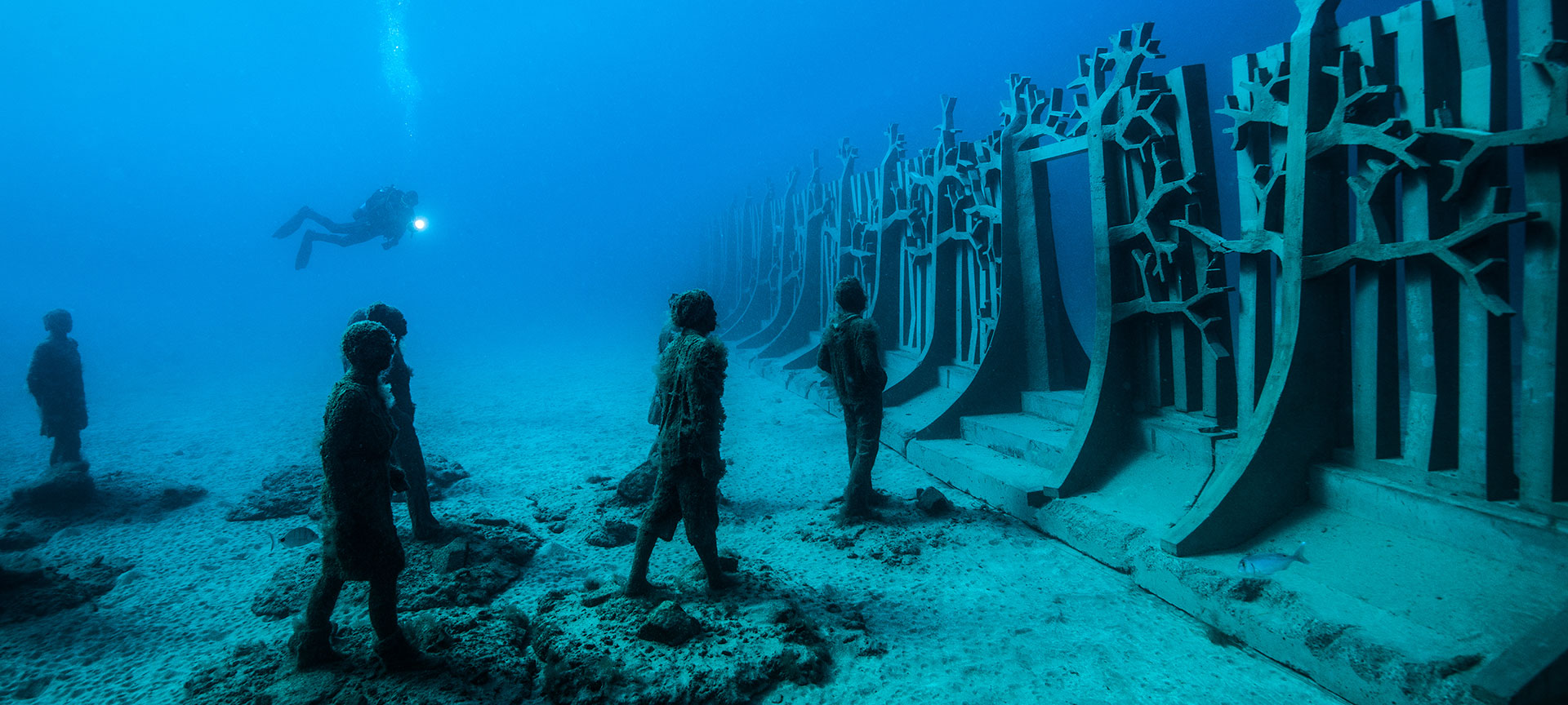 "Cruzando el Rubicón", Jason deCaires Taylor. Museo Atlántico de Lanzarote "Cruzando el Rubicón", Jason deCaires Taylor. Museo Atlántico de Lanzarote