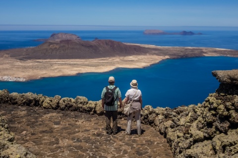 View of the island of La Graciosa from Lanzarote, Canary Islands