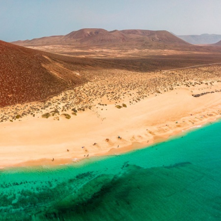 Blick auf La Graciosa, Kanarische Inseln