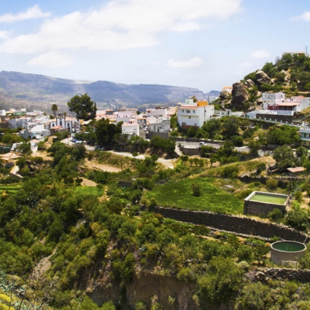 "Panoramica di San Bartolomé de Tirajana, sull’isola di Gran Canaria (Isole Canarie) "