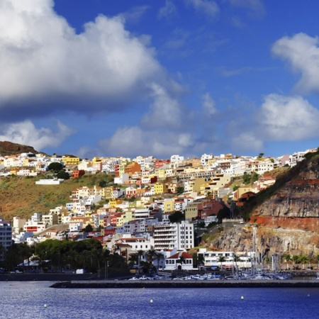 Panoramica di San Sebastián de la Gomera (Isole Canarie)