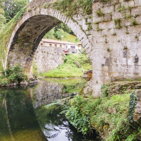 Der Miera in Liérganes (Kantabrien)