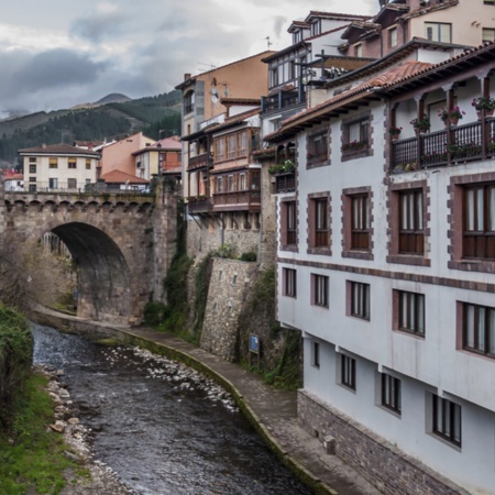 Veduta di Potes, in Cantabria