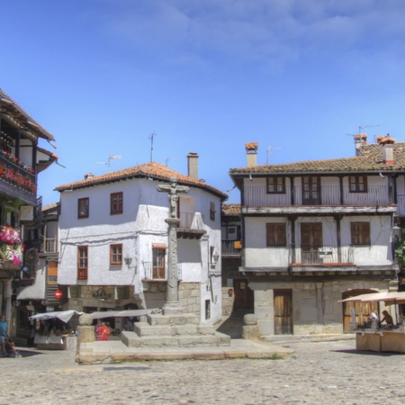 Plaza Mayor in La Alberca (Salamanca, Kastilien-León)