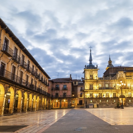 Plaza Mayor in León (Kastilien-León)