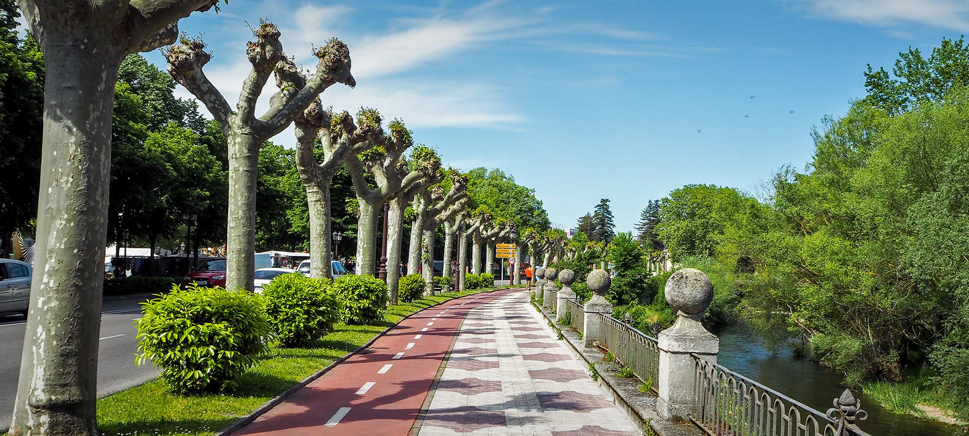 Paseo del Espolón in Burgos Paseo del Espolón in Burgos