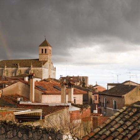 "Panoramica di Simancas (Valladolid, Castiglia e León) "