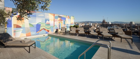 Terrazza dell'Hotel Majestic di Barcellona