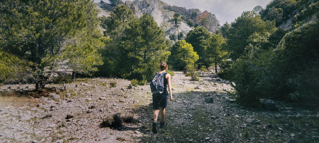 Senderista en Cataluña