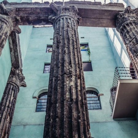 Les colonnes du temple d’Auguste, MUHBA, Barcelone