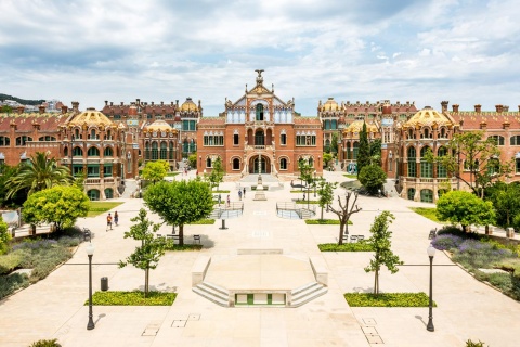 The Sant Pau Modernist site in Barcelona, Catalonia