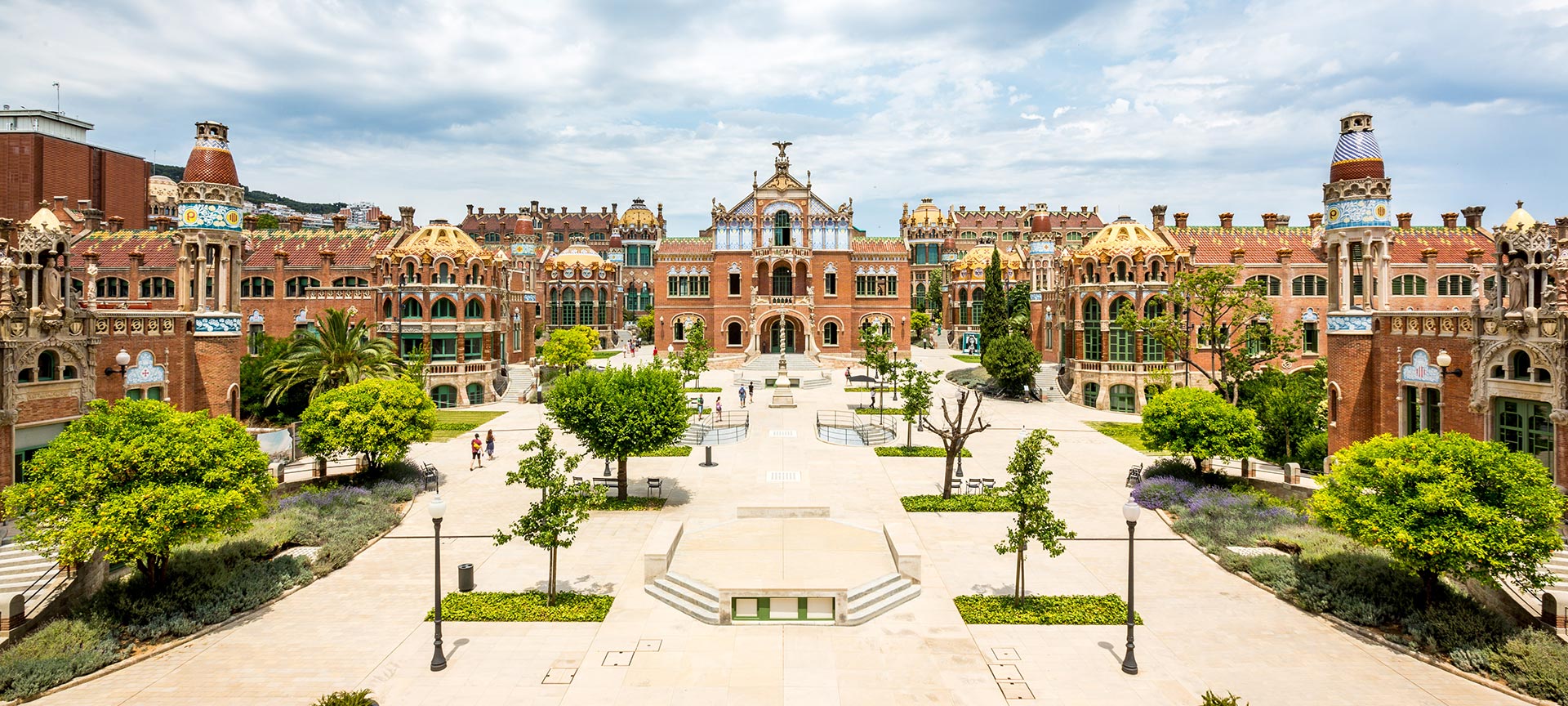 The Sant Pau Modernist site in Barcelona, Catalonia The Sant Pau Modernist site in Barcelona, Catalonia
