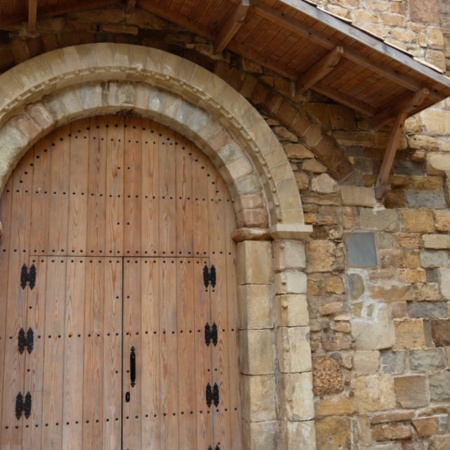 Veduta della chiesa di Tremp, in Catalogna