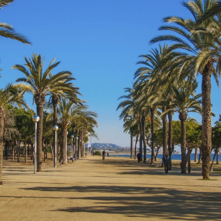 Paseo marítimo de Mataró (Barcelona, Cataluña)