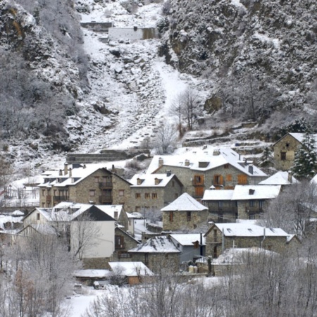 Panorámica de Erill-La-Vall, en Lleida (Cataluña)