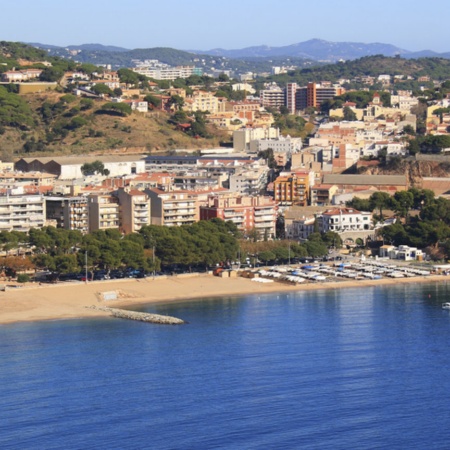 Veduta di Sant Feliu de Guíxols, a Girona (Catalogna)
