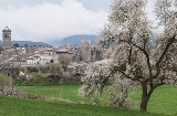 Veduta di Santa Coloma de Queralt (Tarragona, Catalogna)