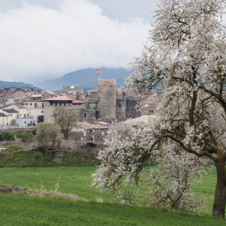 Veduta di Santa Coloma de Queralt (Tarragona, Catalogna)