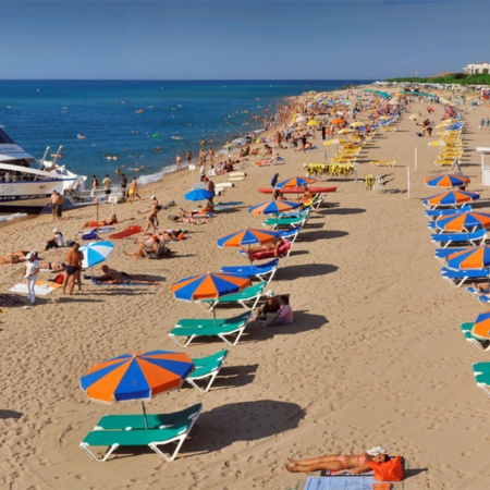 Spiaggia di Santa Susanna, nella provincia di Barcellona (Catalogna)