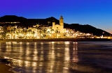 Veduta di Sitges, provincia di Barcellona (Catalogna)