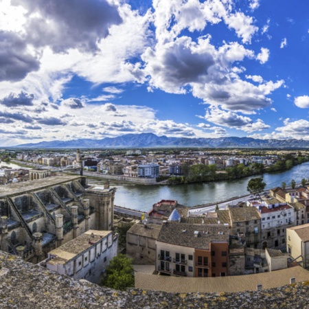 Veduta generale di Tortosa, Tarragona (Catalogna)