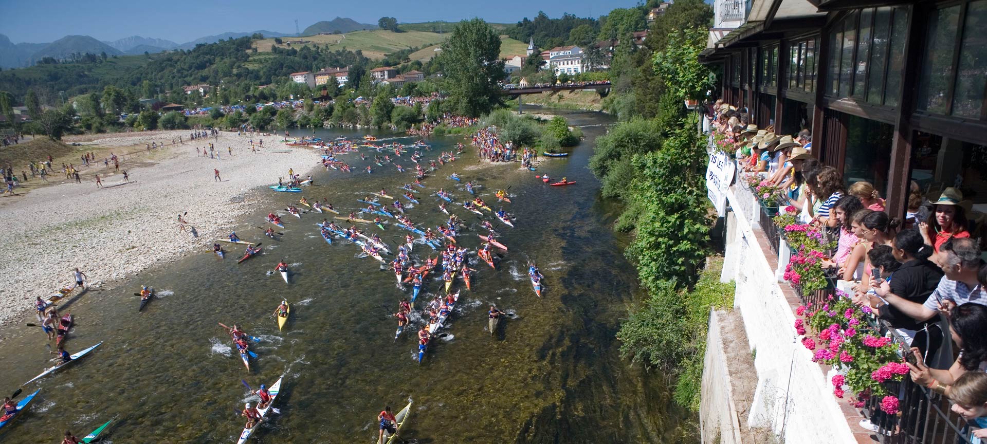 Canoeing festival. International Descent of the River Sella Canoeing festival. International Descent of the River Sella