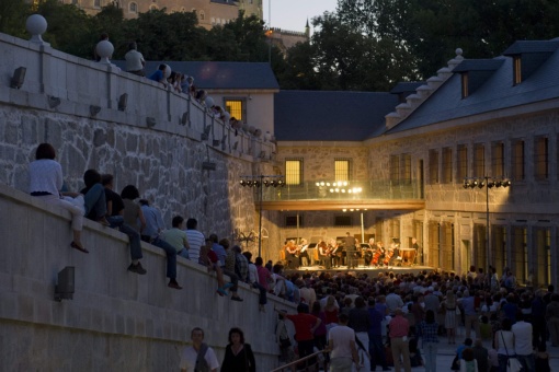 Concierto de la American Chamber Orchesta en la Casa de la Moneda durante una edición pasada del Festival de Música de Segovia