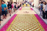 Tappeti di segatura della festa del Corpus Domini a Elche de la Sierra