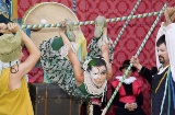 Spettacolo alla Festa del Renaixement di Tortosa (Tarragona, Catalogna)