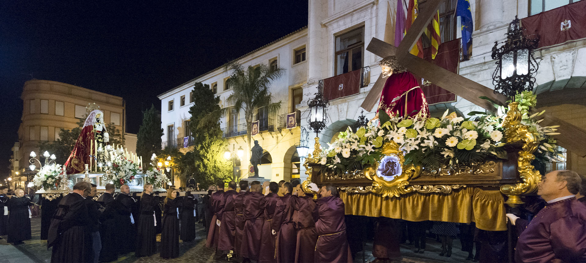 Meeting Procession during Easter Week in Gandía (Valencia) Meeting Procession during Easter Week in Gandía (Valencia)