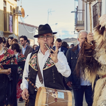 Sfilata di Carantoñas ad Acehúche, Cáceres