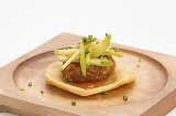 Premio del pubblico alla miglior <i>tapa</i> nella categoria tradizionale di Santiago (è) Tapas 2019 'Manitas Crocantes', di Casa dos Xacobes.