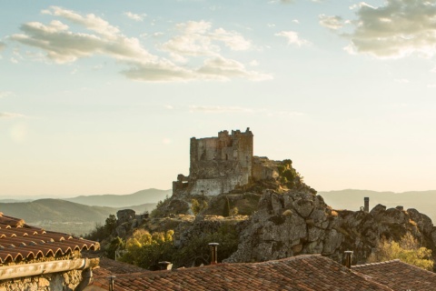 Veduta del castello di Trevejo