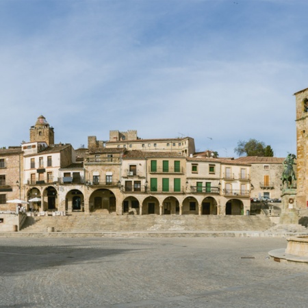 Plaza Mayor di Trujillo (Cáceres, Estremadura)